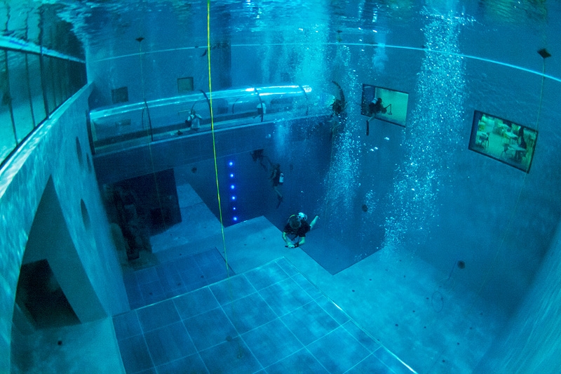 Наши в Y-40 – самом глубоком бассейне в мире