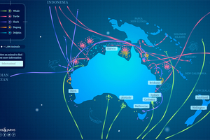 Подводный мир Австралии на интерактивной карте