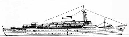 Схема лайнера 'Андреа Дориа'