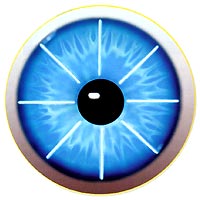 Рис.1 - 8 радиальных надрезов на роговице глаза